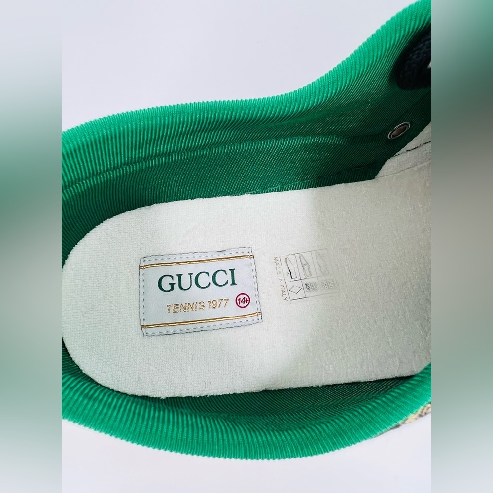 Gucci Tennis 1977 GG Supreme Jacquard Sylvie Sneakers G 14.5 - US 15 - EU 48.5 - Picture 7 of 11